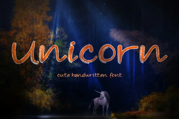 Unicorn Font by najmustsaqib.creator by najmustsaqib.creator — Script Handwritten Font