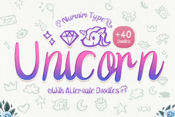 Unicorn Font by numnim by numnim — Script Handwritten Font