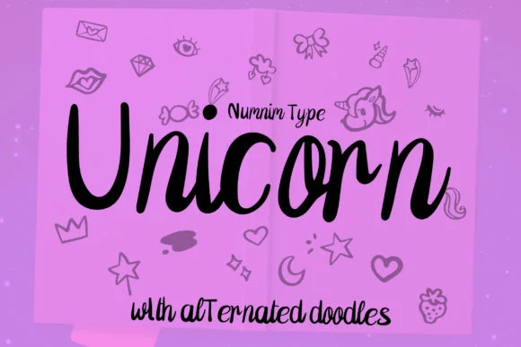 Unicorn Font by numnim by numnim — Script Handwritten Font — thumbnail 5