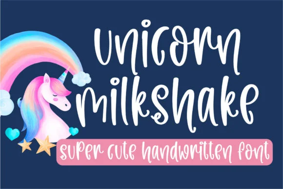 Unicorn Milkshake Font by BitongType — Script Handwritten Font