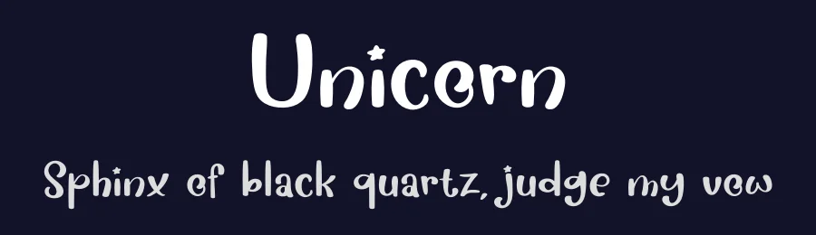 Unicorn by Luluk Surotul — Decorative Font — thumbnail 2
