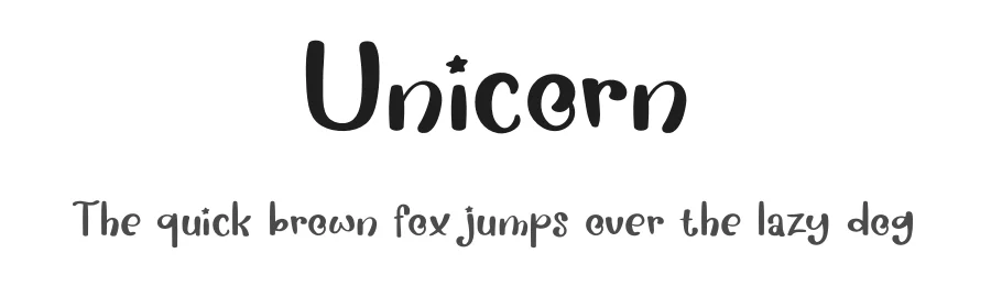 Unicorn by Luluk Surotul — Decorative Font