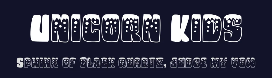 Unicorn Kids by Rusd — Decorative Font — thumbnail 2