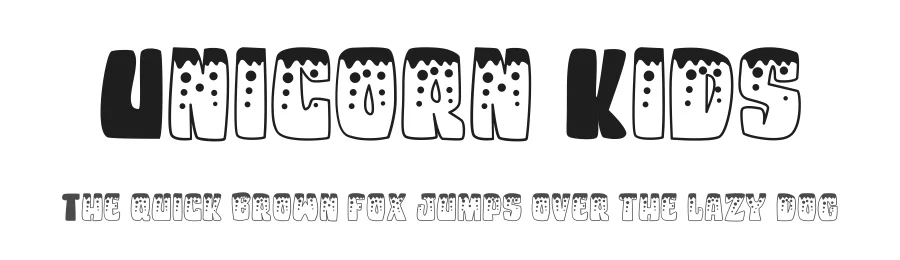 Unicorn Kids by Rusd — Decorative Font