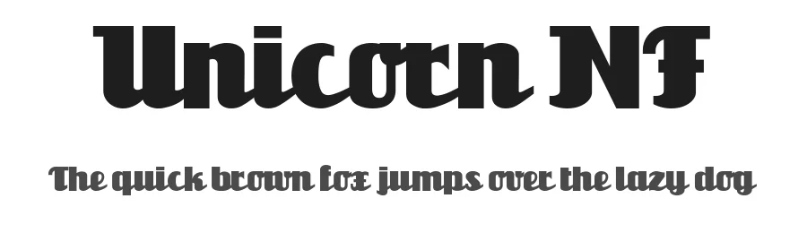 Unicorn NF by Nick's Fonts — Decorative Font