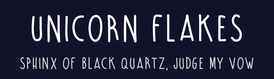 Unicorn Flakes by Nina — Script Handwritten Font — thumbnail 2