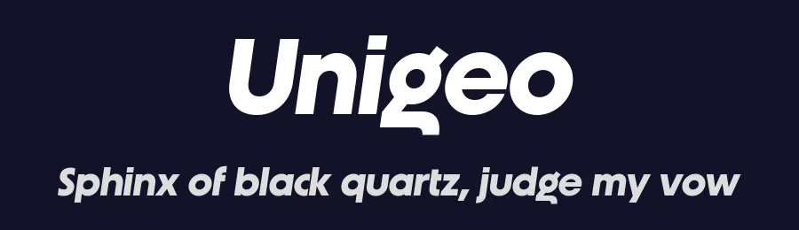 Unigeo by Zetafonts — Sans Serif Font — thumbnail 2