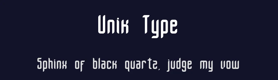 Unik Type by Erik Getzel — Sans Serif Font — thumbnail 2