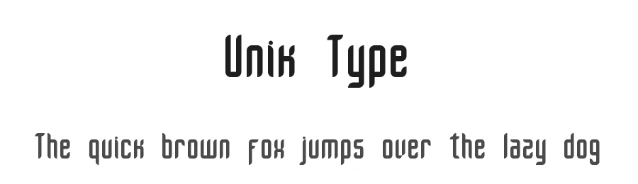 Unik Type by Erik Getzel — Sans Serif Font