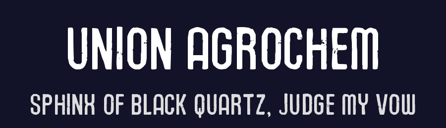 Union Agrochem by Polenimschaufenster — Decorative Font — thumbnail 2