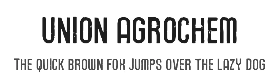 Union Agrochem by Polenimschaufenster — Decorative Font