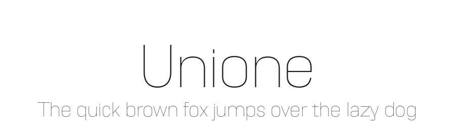 Unione by Tomo Fonts — Sans Serif Font