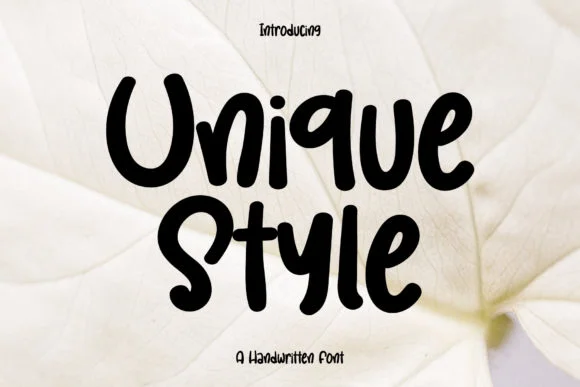 Unique Style Font by Wanida Toffy — Script Handwritten Font