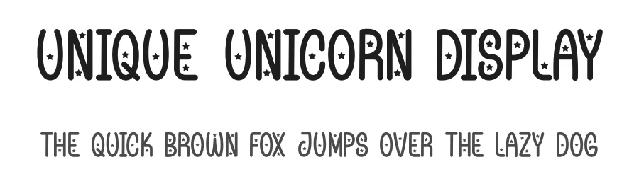 Unique Unicorn Display by Hoperative — Decorative Font
