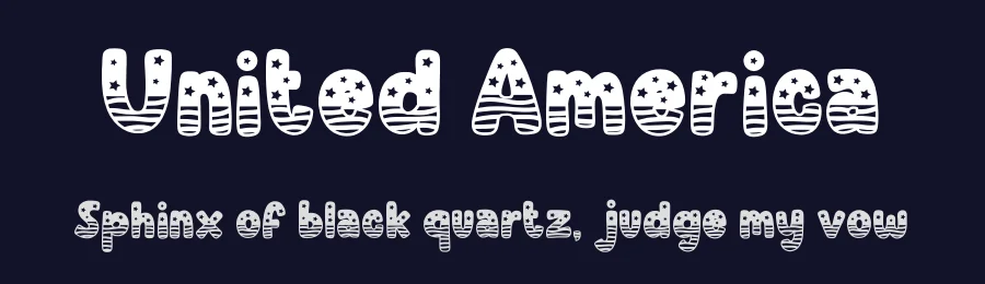 United America by Mozatype — Decorative Font — thumbnail 2
