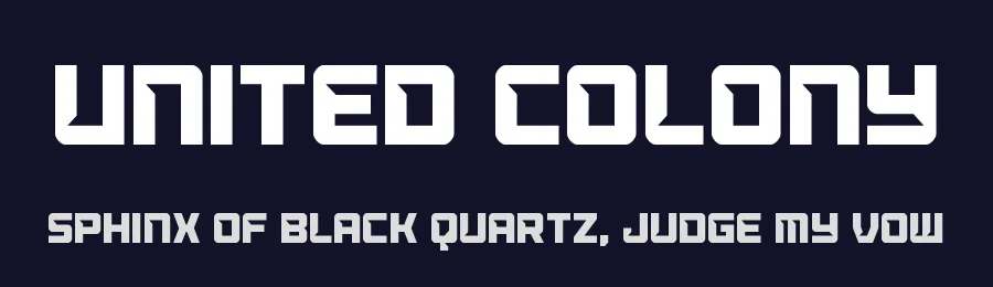 United Colony by Iconian Fonts — Display Font — thumbnail 2