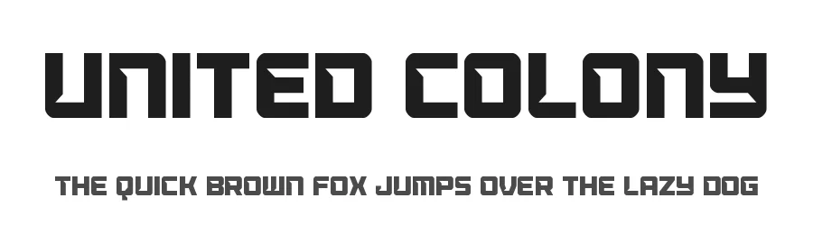 United Colony by Iconian Fonts — Display Font