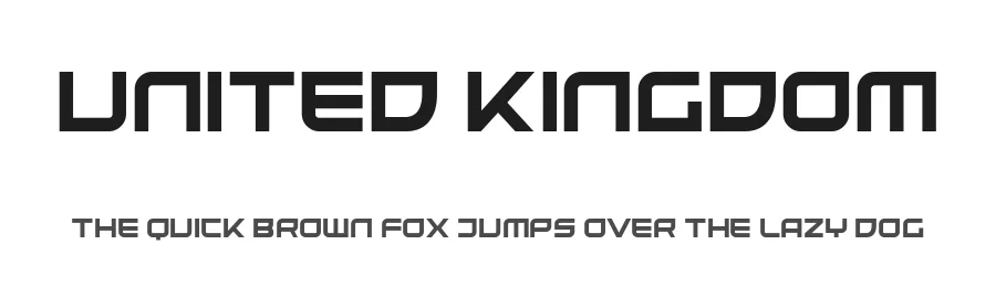 United Kingdom by Sharkshock — Display Font