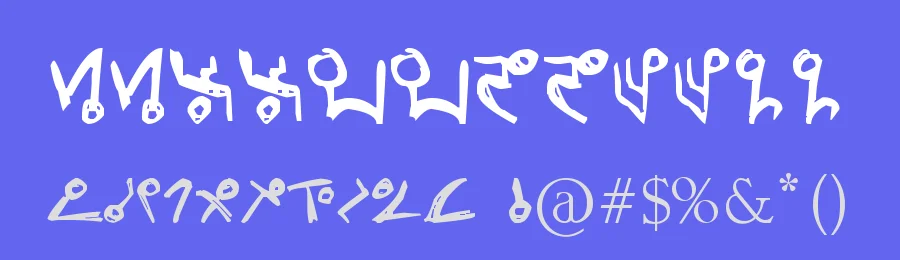 Unitology (Dead Space) — Dingbats Font — thumbnail 3
