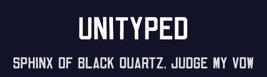 Unityped by Tension Type — Decorative Font — thumbnail 2