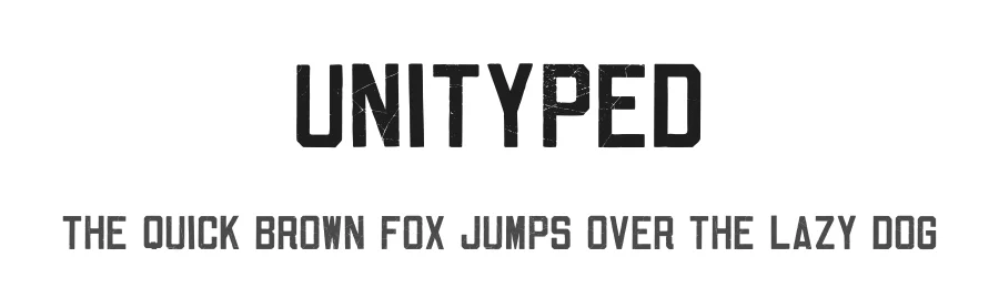 Unityped by Tension Type — Decorative Font