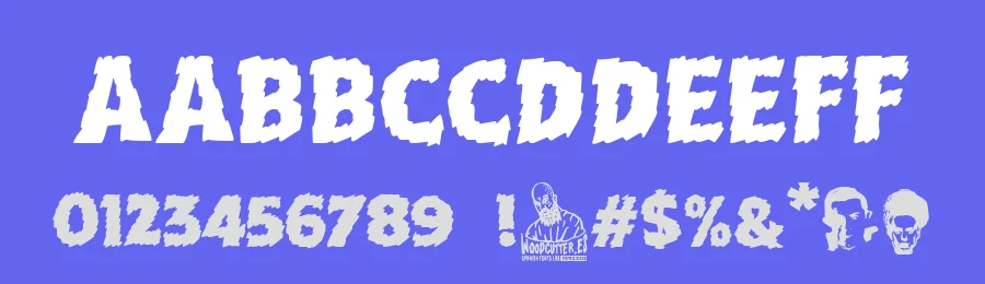 Universal Monsters by Woodcutter — Decorative Font — thumbnail 3