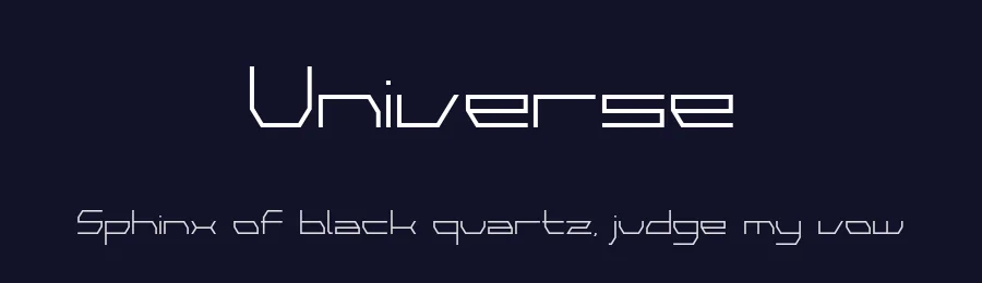 Universe by Din Studio — Display Font — thumbnail 2