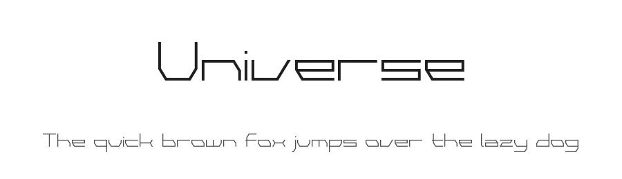 Universe by Din Studio — Display Font