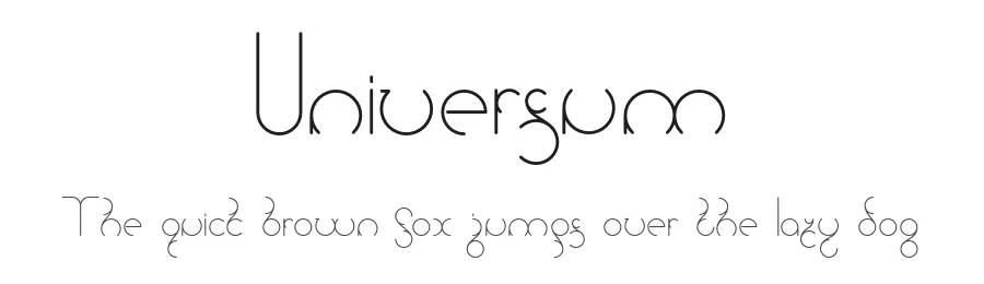Universum by JAF 34 — Decorative Font