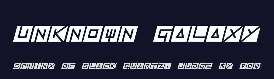 Unknown Galaxy by Hawtpixel — Display Font — thumbnail 2