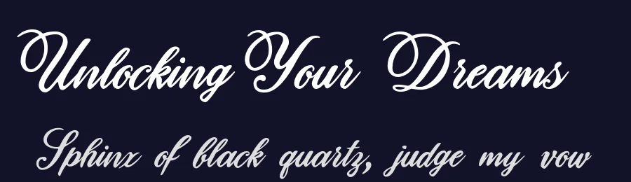 Unlocking Your Dreams by Roland Huse Design — Script Handwritten Font — thumbnail 2