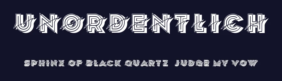 Unordentlich by Vladimir Nikolic — Decorative Font — thumbnail 2