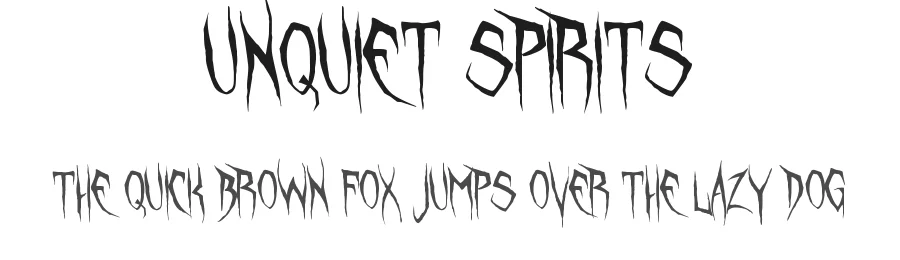 Unquiet Spirits