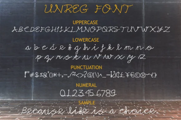 Unreg Font by syakaltype — Script Handwritten Font — thumbnail 3
