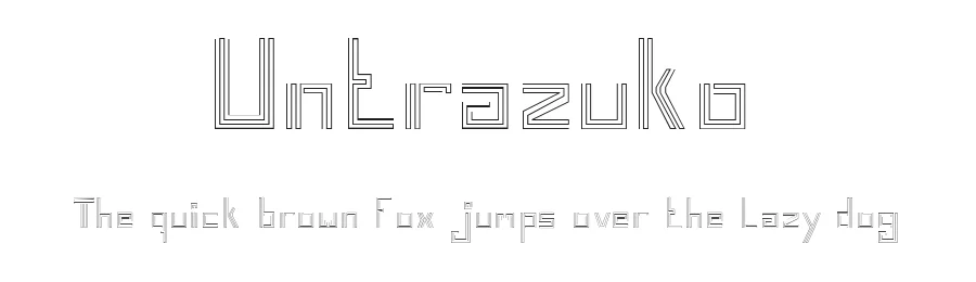 Untrazuko by Odile Morales — Decorative Font
