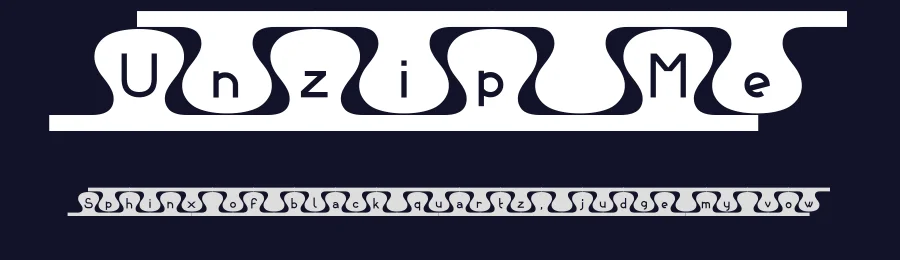Unzip Me by Bálint Erdősi — Decorative Font — thumbnail 2