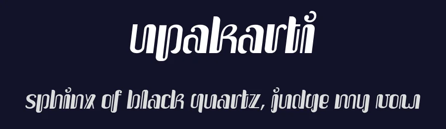 Upakarti by Adien Gunarta — Decorative Font — thumbnail 2