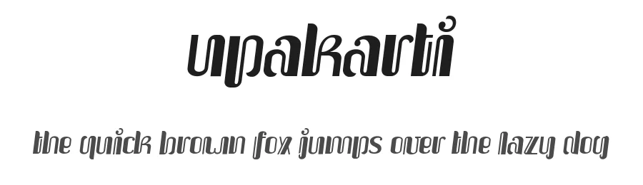 Upakarti by Adien Gunarta — Decorative Font