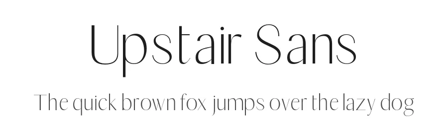 Upstair Sans by Typesee Type Foundry — Sans Serif Font
