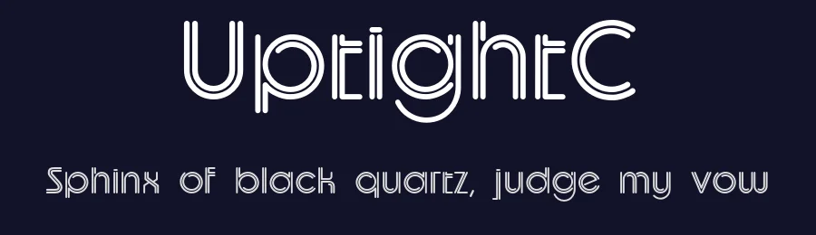 UptightC by ClaudeP — Decorative Font — thumbnail 2