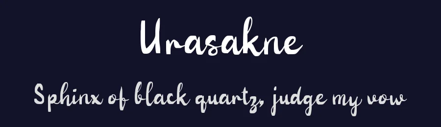 Urasakne by wepfont.com — Script Handwritten Font — thumbnail 2