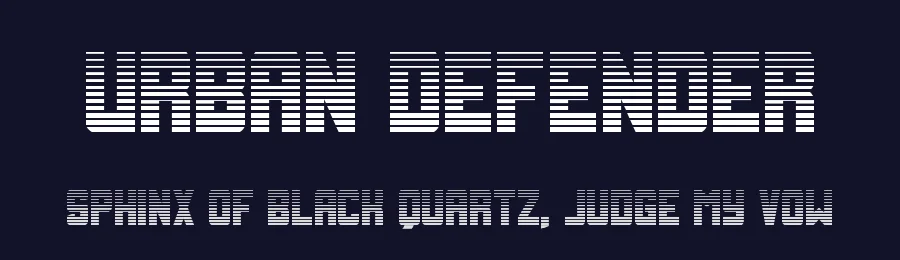 Urban Defender by Iconian Fonts — Sans Serif Font — thumbnail 2