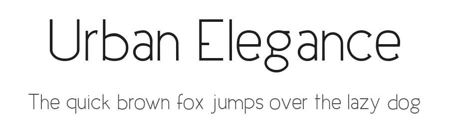 Urban Elegance by Typeface Florence — Sans Serif Font