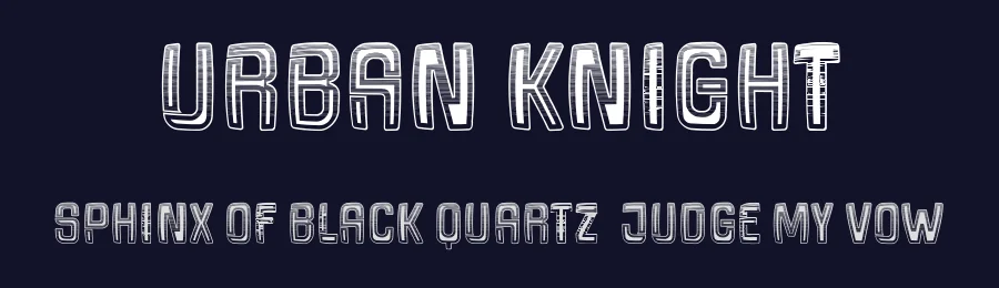 Urban Knight by Vladimir Nikolic — Decorative Font — thumbnail 2