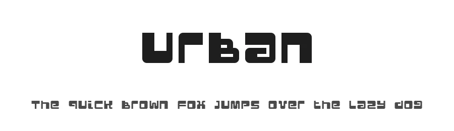 Urban by dustBUST — Display Font