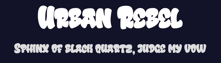 Urban Rebel by Blankids — Script Handwritten Font — thumbnail 2