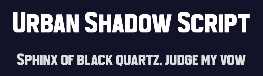 Urban Shadow Script by Blankids — Script Handwritten Font — thumbnail 2