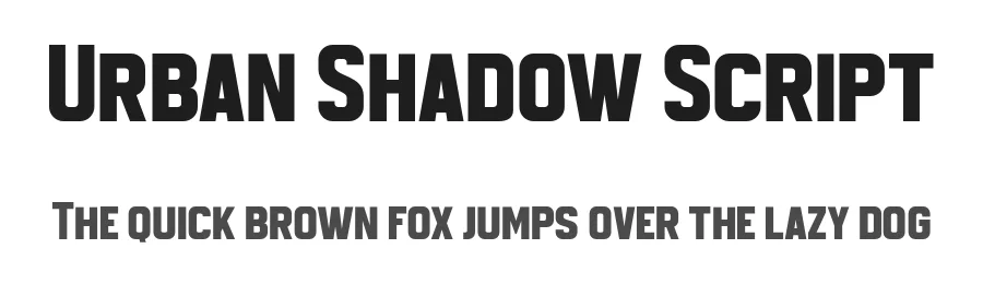 Urban Shadow Script