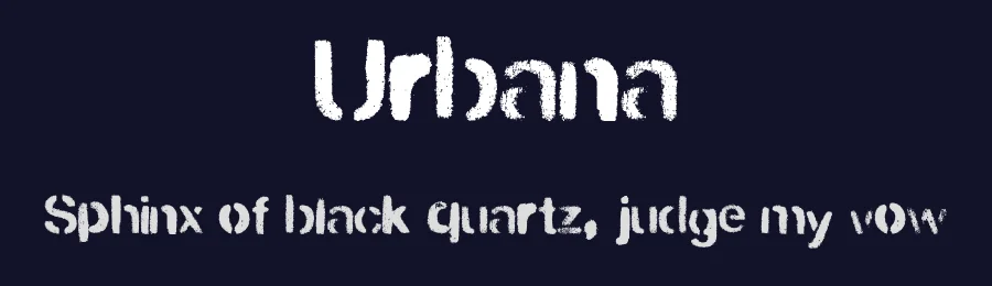 Urbana by alien foundery — Decorative Font — thumbnail 2