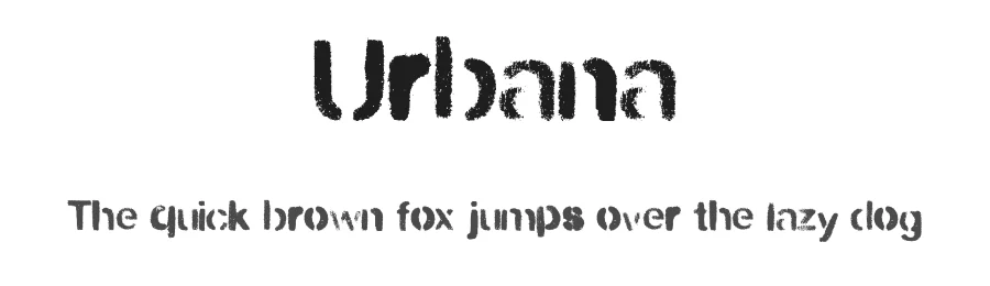 Urbana by alien foundery — Decorative Font